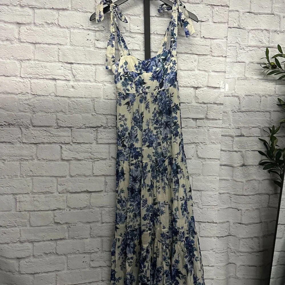 Zimmerman Aliane Tie Shoulder Maxi Dress - Picture 2 of 4